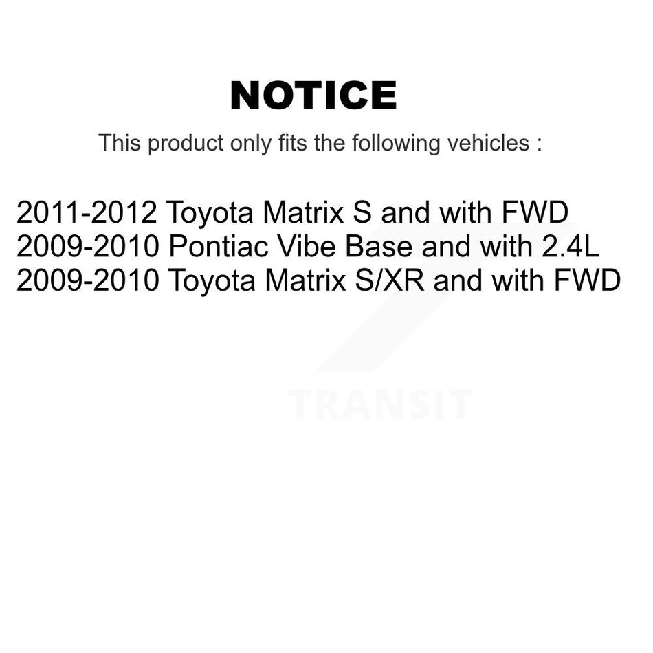 Rear Disc Rotors Semi-Metallic Pads Parking Shoes Hardware Kit For Toyota Matrix Pontiac K8F-104981