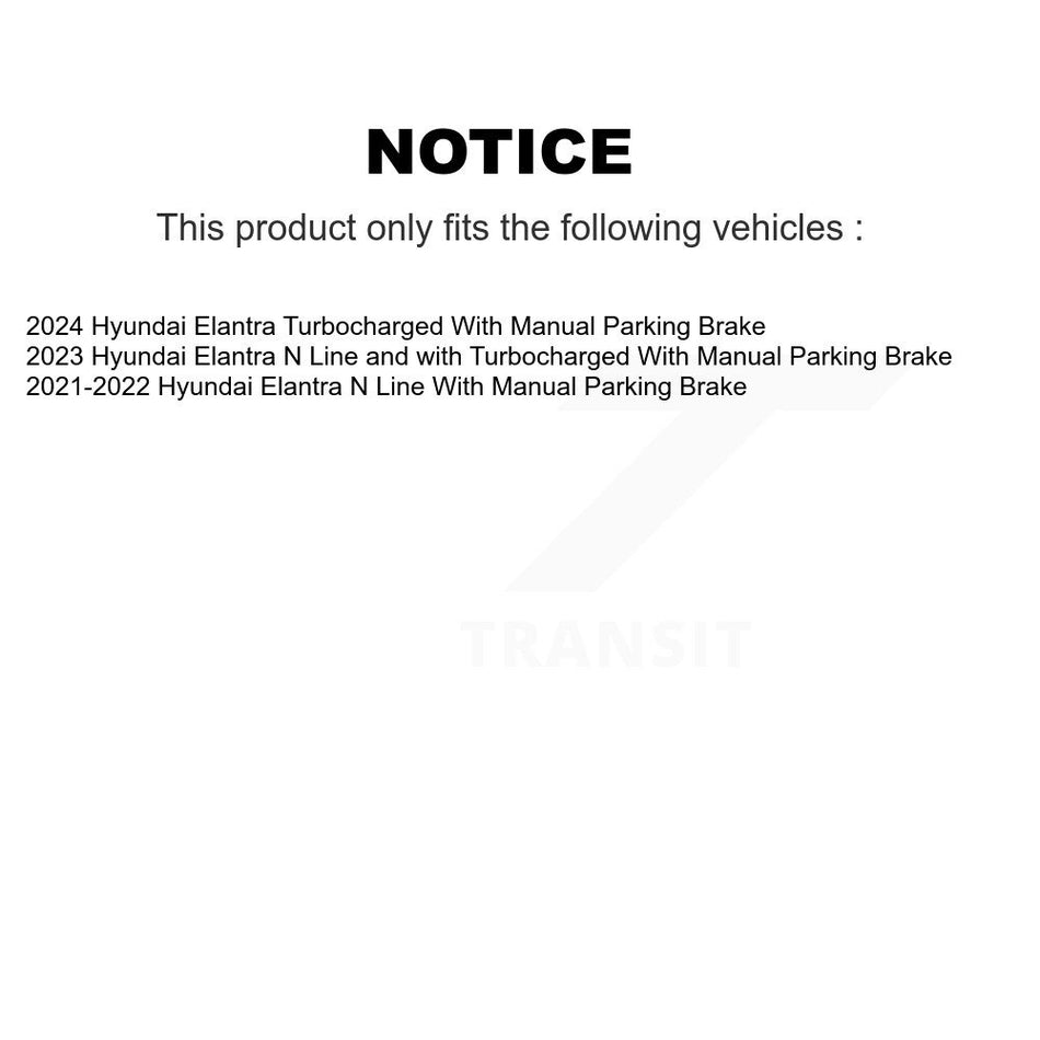 Front Rear Disc Brake Rotors And Semi-Metallic Pads Kit For Hyundai Elantra K8F-105211