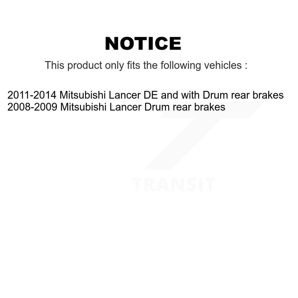 Rear Brake Drum Shoes Kit For Mitsubishi Lancer K8N-100215
