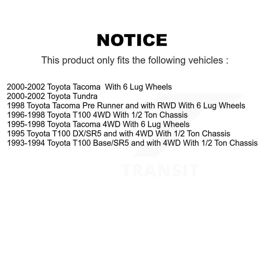 Rear Brake Drum Shoes And Spring Kit For Toyota Tacoma Tundra T100 K8N-100306