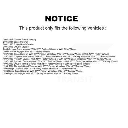 Rear Brake Drum Shoes Spring Kit For Dodge Caravan Grand Chrysler Town & Country Plymouth K8N-100546