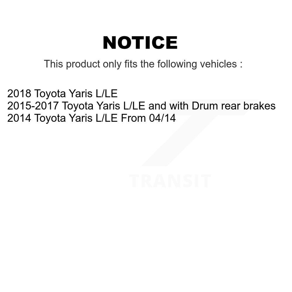 Rear Brake Drum Shoes And Spring Kit For Toyota Yaris K8N-100665
