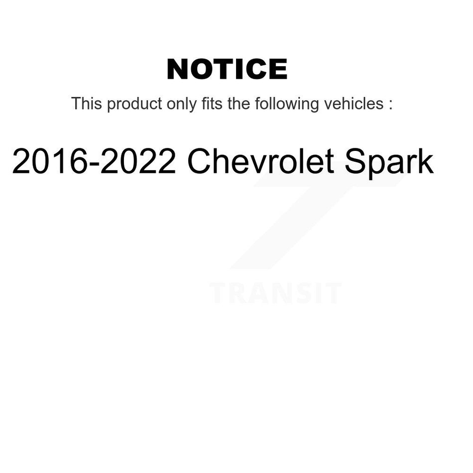 Rear Brake Drum Shoes Kit For 2016-2021 Chevrolet Spark K8N-100683