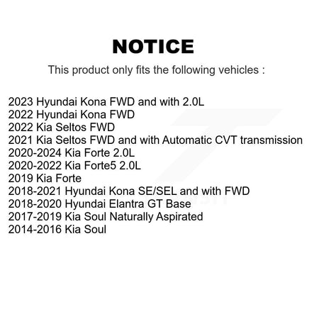 Front Brake Rotor Semi-Metallic Pad Kit For Kia Hyundai Kona Seltos Forte Soul Elantra GT K8S-102877