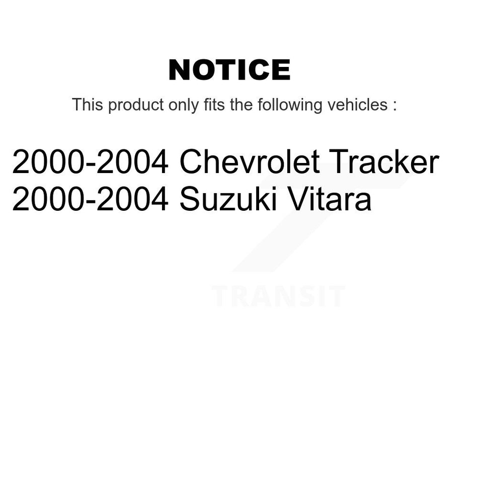 Front Rear Disc Brake Rotors Semi-Metallic Pads And Drum Kit For 2000-2004 Chevrolet Tracker Suzuki Vitara K8S-103373