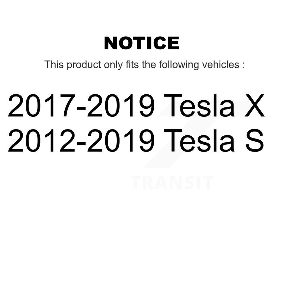 Front Disc Brake Rotors And Semi-Metallic Pads Kit For Tesla S X K8S-103594
