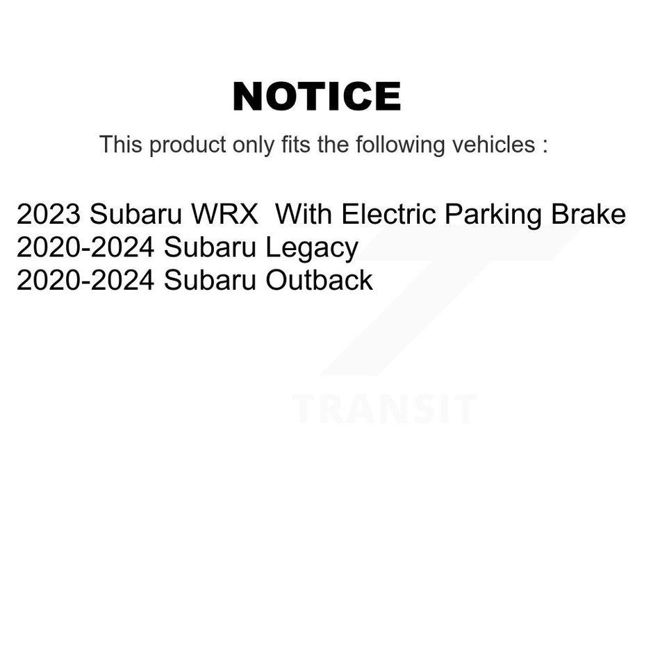 Front Rear Disc Brake Rotors And Semi-Metallic Pads Kit For Subaru Outback WRX Legacy K8S-103882