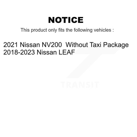 Front Disc Brake Rotors And Semi-Metallic Pads Kit For Nissan LEAF NV200 K8S-104014