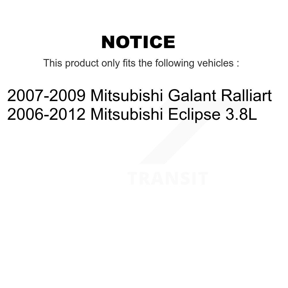 Front Rear Disc Brake Rotors And Semi-Metallic Pads Kit For Mitsubishi Eclipse Galant K8S-104105