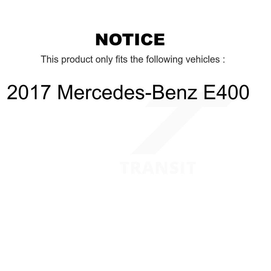 Rear Disc Brake Rotors And Semi-Metallic Pads Kit For 2017 Mercedes-Benz E400 K8S-104203
