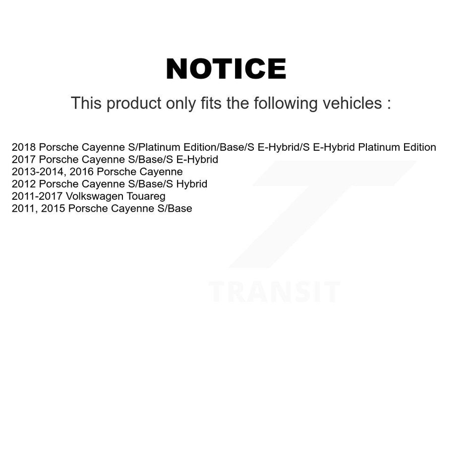Rear Disc Rotors Semi-Metallic Pads And Parking Shoes Kit For Volkswagen Touareg Porsche K8S-104278