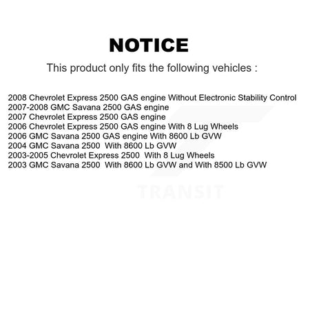Rear Disc Rotors Semi-Metallic Pads And Parking Shoes Kit For Chevrolet Express 2500 GMC K8S-104448
