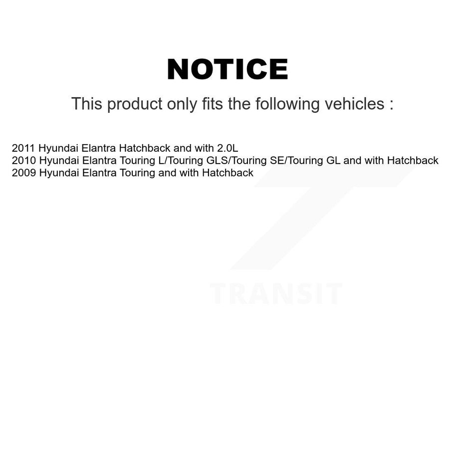 Rear Disc Rotors Semi-Metallic Pads Parking Brake Shoes Hardware Kit For Hyundai Elantra K8S-104786