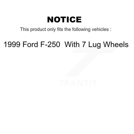 Rear Disc Rotors Semi-Metallic Pads Parking Brake Shoes And Hardware Kit For Ford F-250 K8S-104838