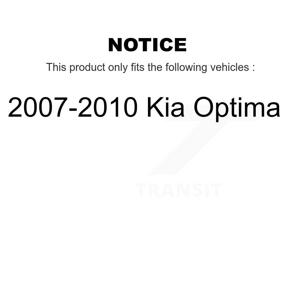 Rear Disc Rotors Semi-Metallic Pads Parking Shoes & Hardware Kit For 2007-2010 Kia Optima K8S-104844