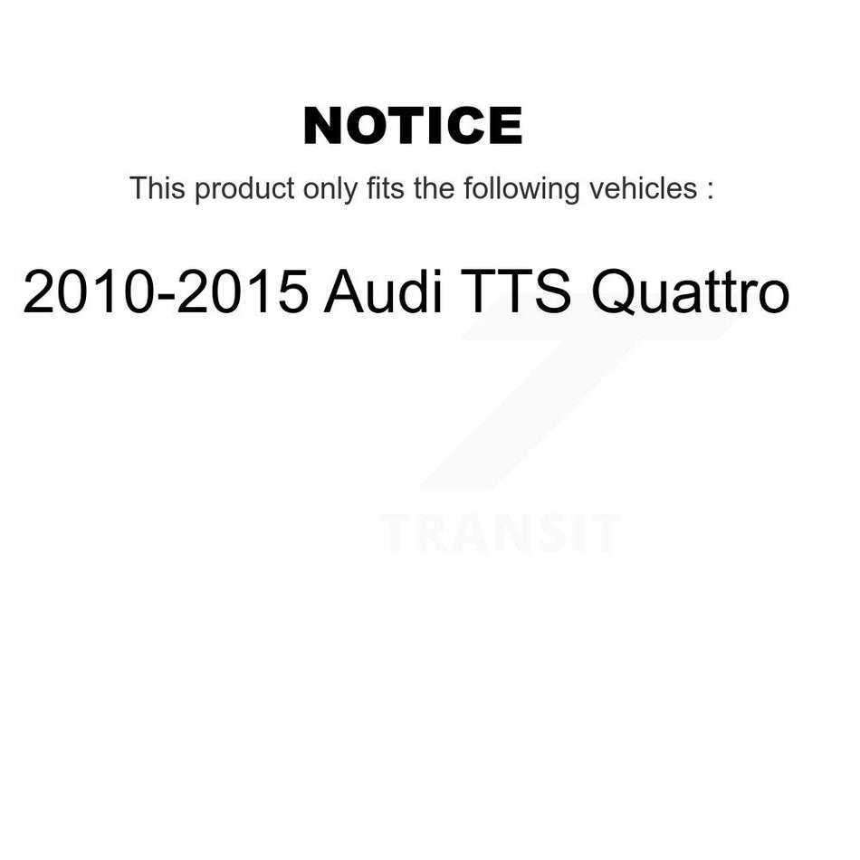 Front Rear Disc Brake Rotors And Semi-Metallic Pads Kit For 2010-2015 Audi TTS Quattro K8S-105029