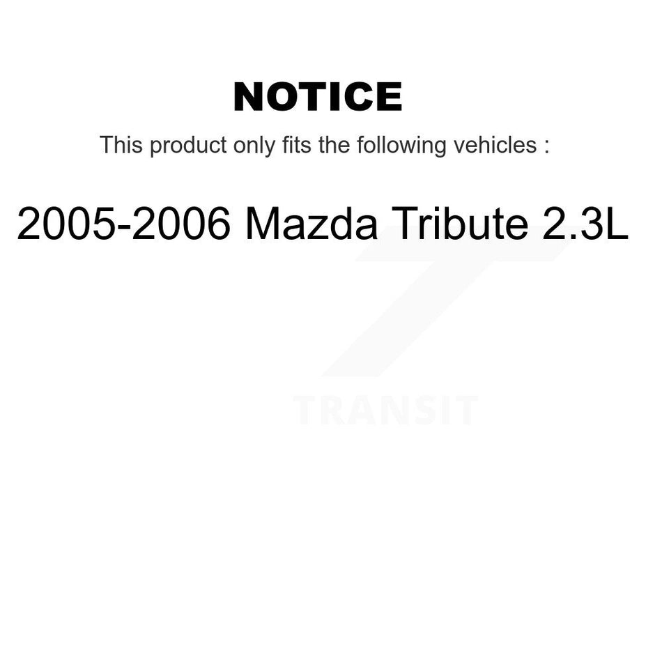 Front Rear Disc Brake Rotors And Ceramic Pads Kit For Mazda Tribute Mercury Mariner K8T-100911
