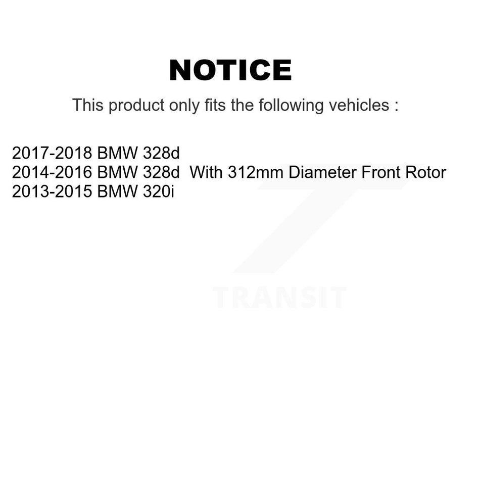 Front Rear Disc Brake Rotors And Ceramic Pads Kit For BMW 328i 320i 428i 228i 230i 328d xDrive K8T-101467
