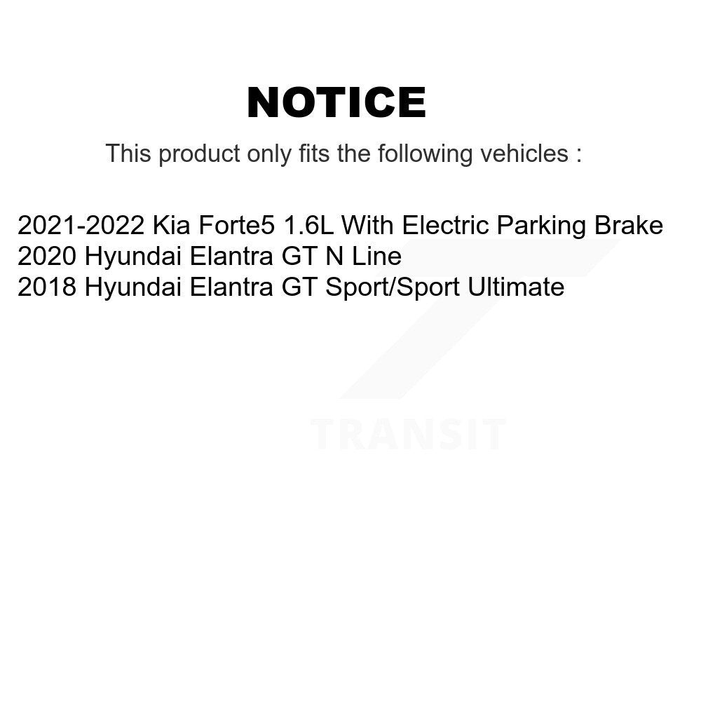 Front Rear Disc Brake Rotors And Ceramic Pads Kit For Hyundai Elantra GT Kia Forte5 K8T-104300