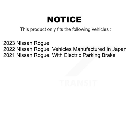 Rear Disc Brake Rotors And Ceramic Pads Kit For Nissan Rogue K8T-104391