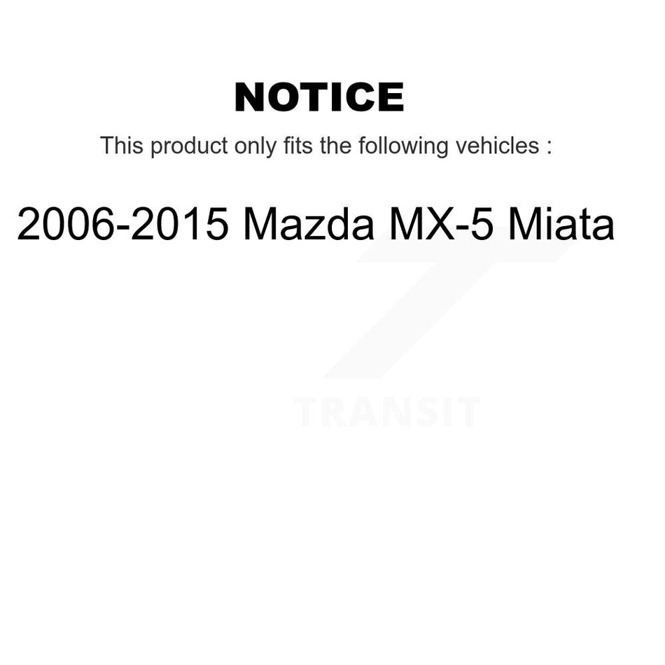 Front Rear Disc Brake Rotors And Ceramic Pads Kit For 2006-2015 Mazda MX-5 Miata K8T-104485