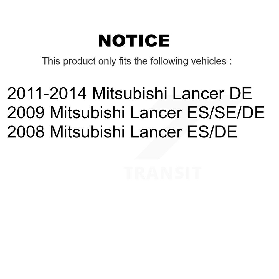 Front Rear Disc Brake Rotors Ceramic Pads And Drum Kit For Mitsubishi Lancer K8T-104553
