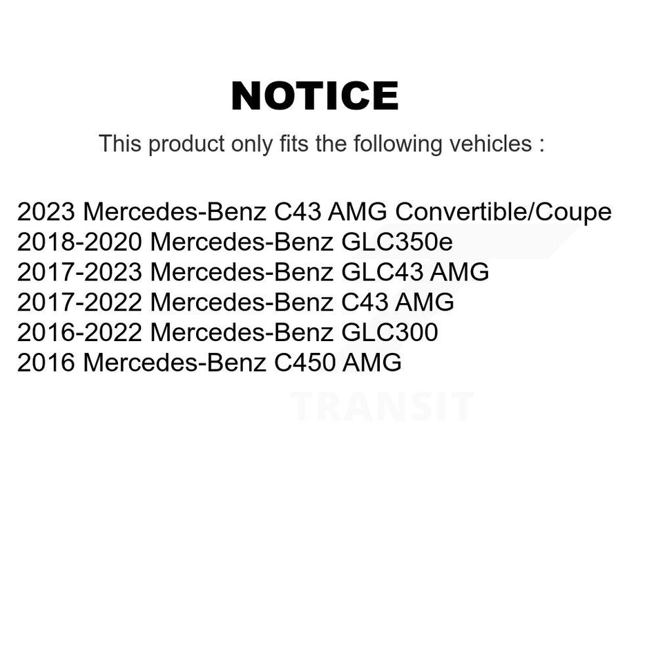 Rear Disc Brake Rotor Ceramic Pad Kit For Mercedes-Benz GLC300 C43 AMG GLC43 C450 GLC350e K8T-104809