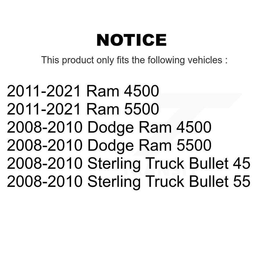 Rear Disc Rotors Ceramic Pads Parking Shoes Kit For Ram Dodge Sterling Truck 4500 5500 45 K8T-105731