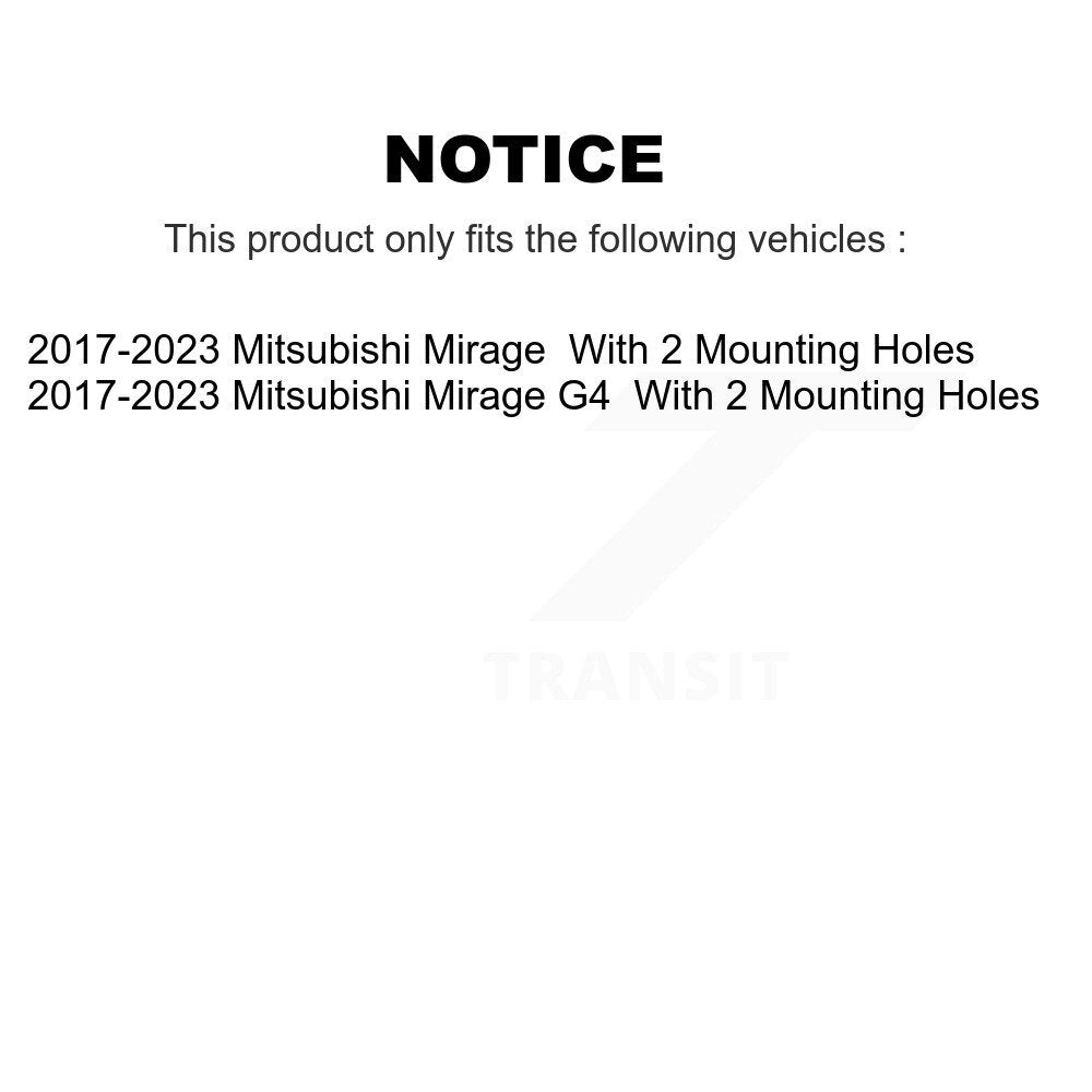 Front Rear Disc Brake Rotors Ceramic Pads And Drum Kit For 2017-2023 Mitsubishi Mirage G4 K8T-105814