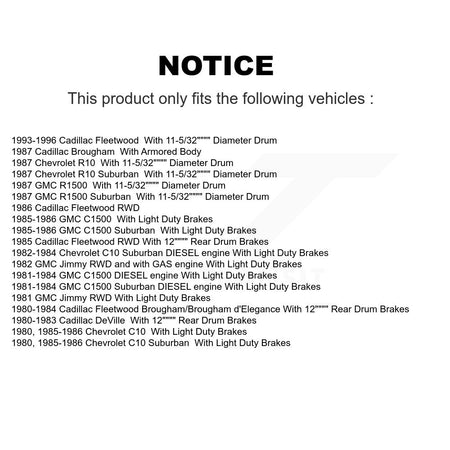 Front Brake Hub Rotor Inner & Outer Race Bearing Set Pads Kit For GMC Chevrolet C1500 KBB-1000048T