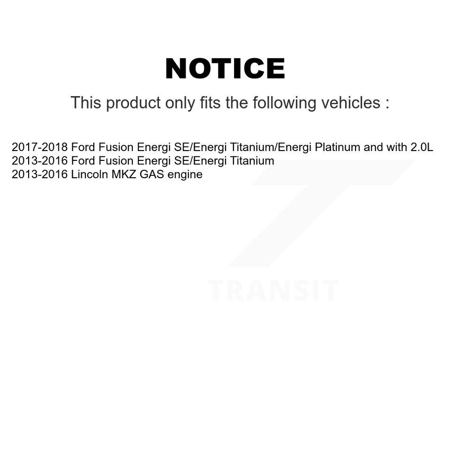 Front Hub Bearing Assembly With Disc Brake Rotors And Ceramic Pads Kit For Ford Fusion Lincoln MKZ KBB-100380