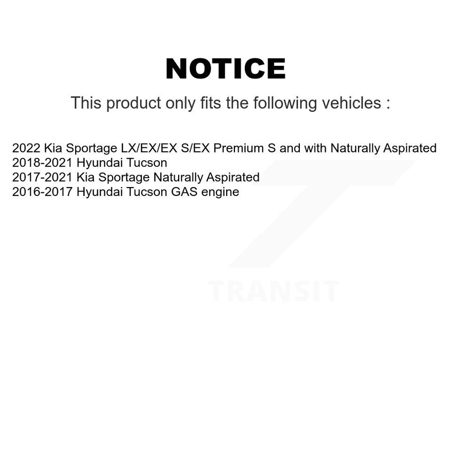 Front Hub Bearing Assembly With Disc Brake Rotors And Semi-Metallic Pads Kit For Hyundai Tucson Kia Sportage KBB-105853