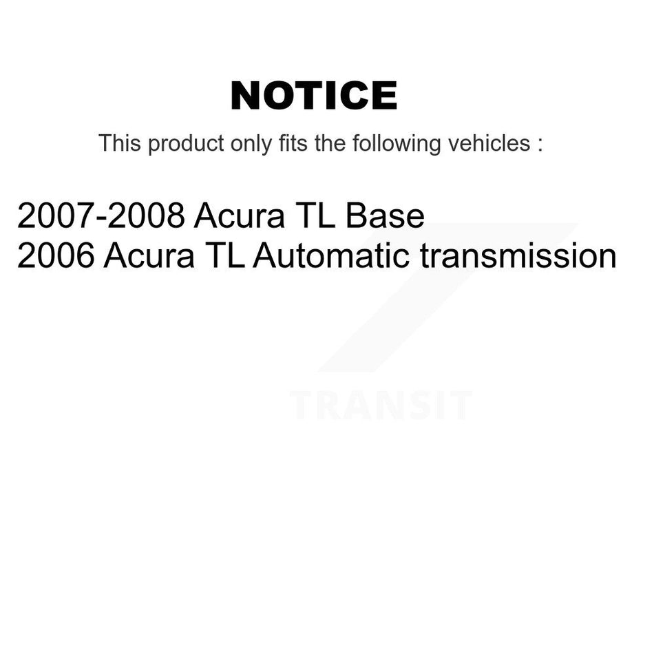 Front Rear Wheel Hub Bearings Assembly Disc Brake Rotors And Semi-Metallic Pads Kit (10Pc) For Acura TL KBB-106171