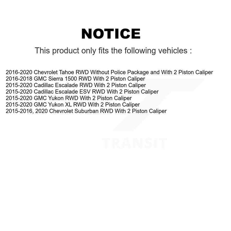 Front Rear Hub Bearing Coat Brake Rotor Pad Shoe Kit (10Pc) For GMC Sierra 1500 Chevrolet KBB-111363