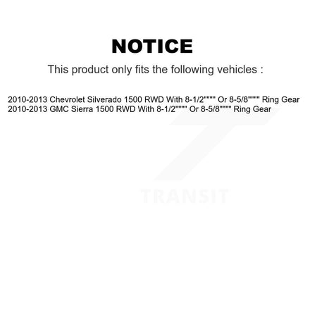 Front Rear Hub Bearing Coat Brake Rotor Pad Shoe Kit (10Pc) For GMC Sierra 1500 Chevrolet KBB-111938