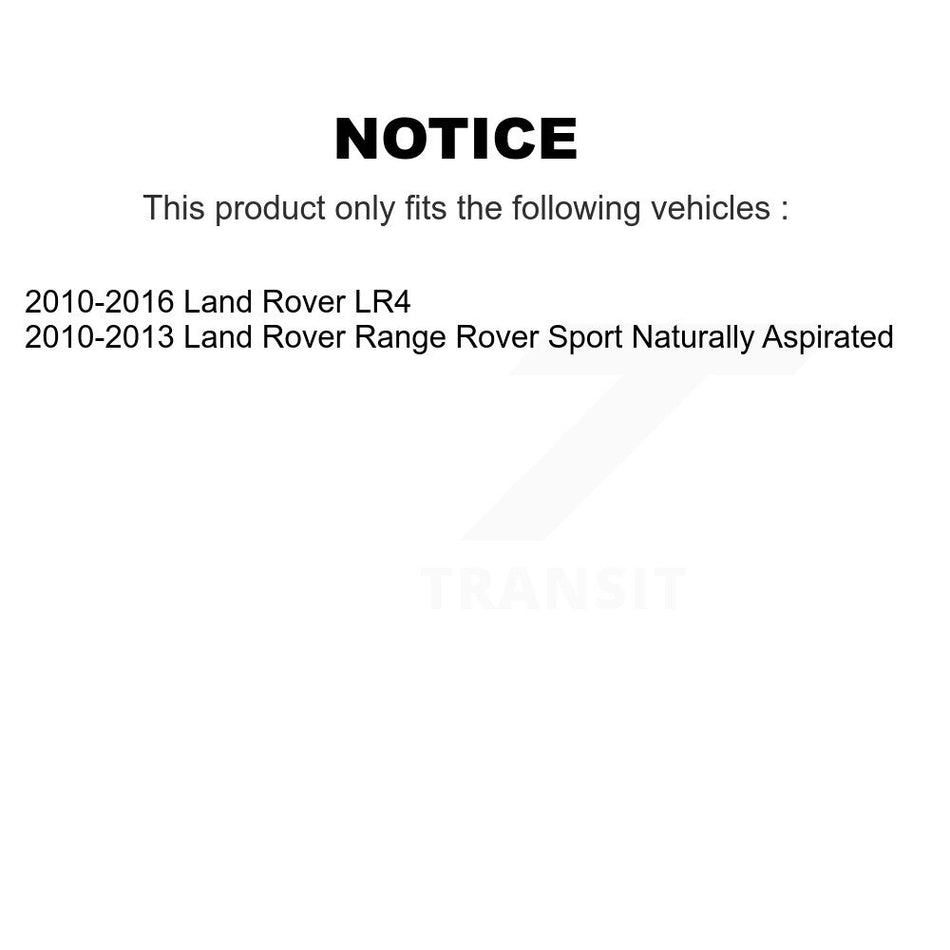 Front Hub Bearing Assembly With Coated Disc Brake Rotors And Semi-Metallic Pads Kit For Land Rover Range Sport LR4 KBB-115306