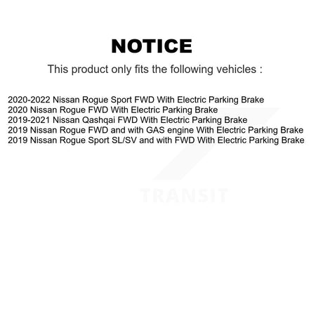 Front Rear Hub Bearing Disc Brake Rotor And Pad Kit (10Pc) For Nissan Rogue Sport Qashqai KBB-122972