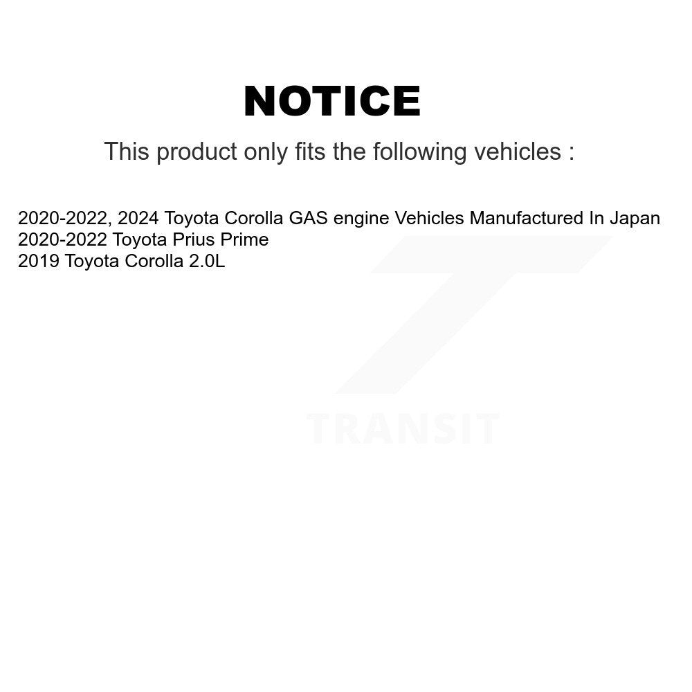 Front Hub Bearing Assembly Coated Disc Brake Rotor Pad Kit For Toyota Corolla Prius Prime KBB-126039
