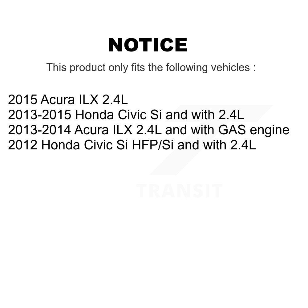 Front Wheel Bearing Coated Disc Brake Rotor And Ceramic Pad Kit For Honda Civic Acura ILX KBB-129238