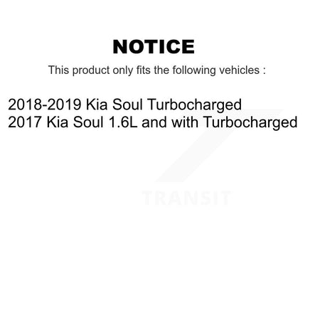 Front Hub Bearing Assembly Coated Drilled Slotted Disc Brake Rotor & Pad Kit For Kia Soul KBB-129704