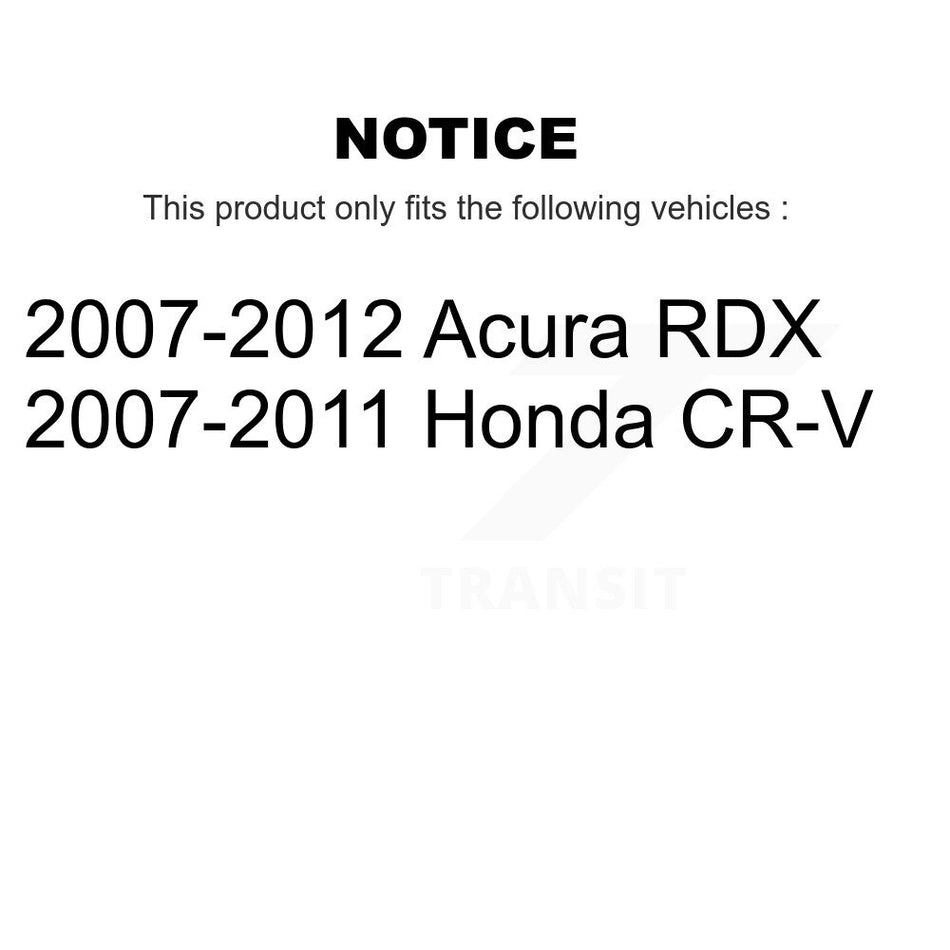 Front Wheel Bearing Disc Brake Rotors And Semi-Metallic Pads Kit For Honda CR-V Acura RDX KBB-130572