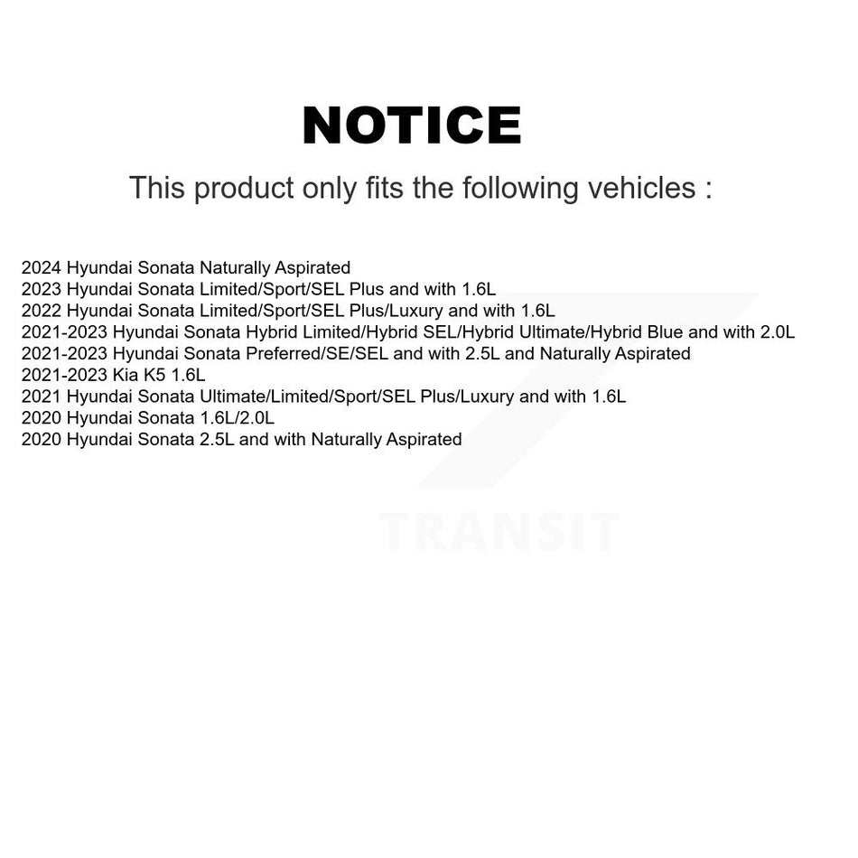 Front Hub Bearing Assembly Coat Drill Slot Brake Rotor Pads Kit For Hyundai Sonata Kia K5 KBB-131530