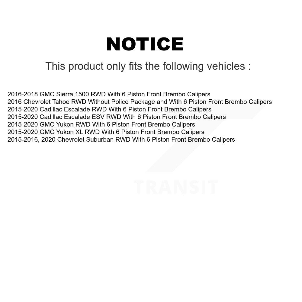 Front Rear Hub Bearing Coat Brake Rotor Pads Shoe Kit (10Pc) For GMC Sierra 1500 Yukon XL KBB-131859