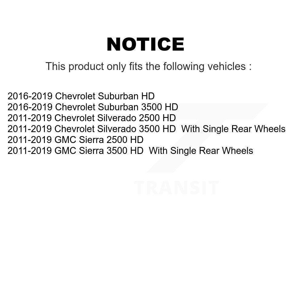 Front Rear Brake Caliper Kit For GMC Chevrolet Sierra 2500 HD Silverado 3500 Suburban KBC-100012