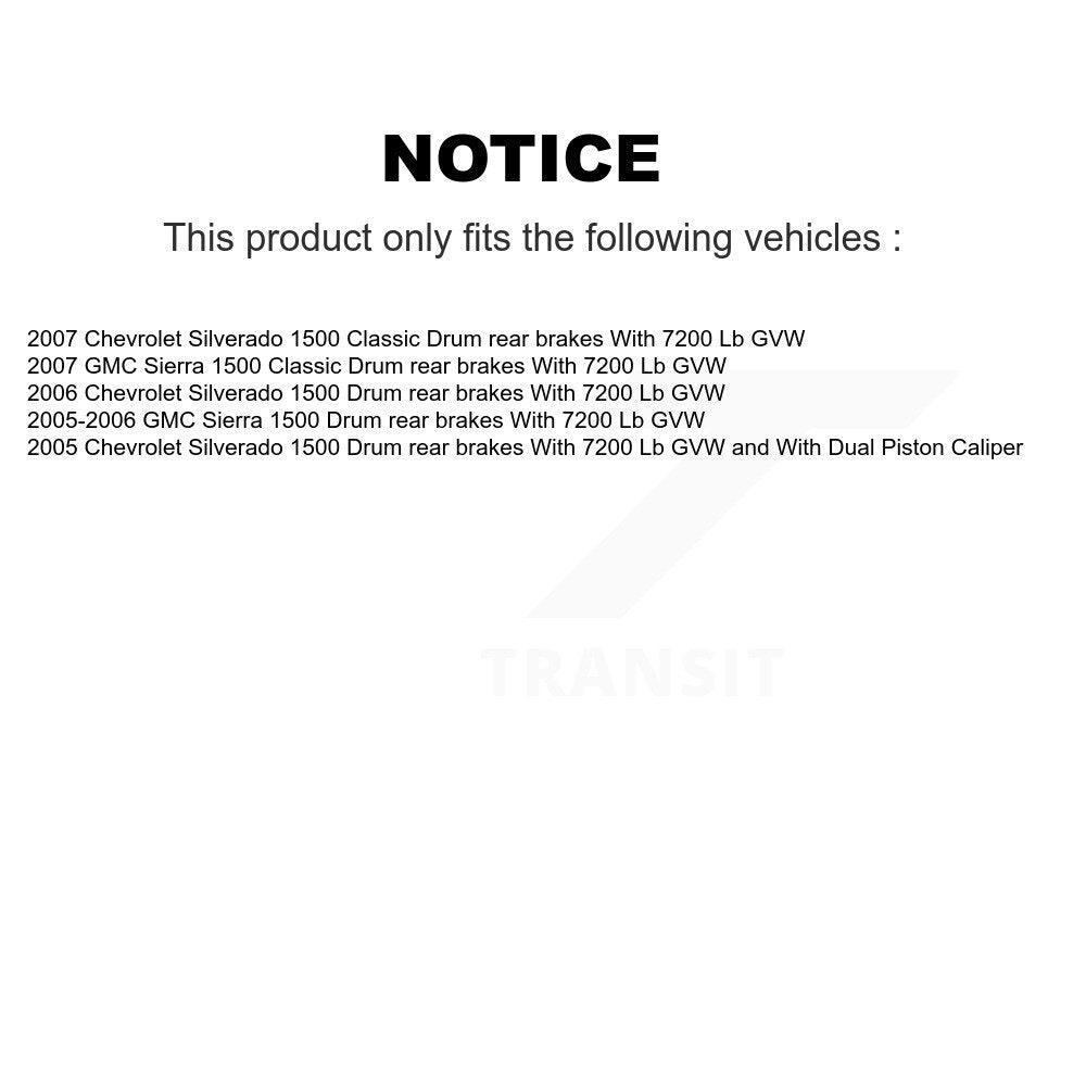 Front Rear Brake Caliper (Left Right) Kit For Chevrolet GMC Silverado 1500 Sierra Classic KBC-100056