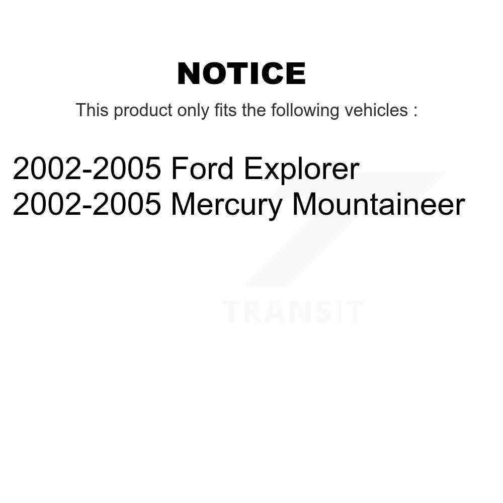 Front Rear Brake Caliper (Left Right) Kit For 2002-2005 Ford Explorer Mercury Mountaineer KBC-100062