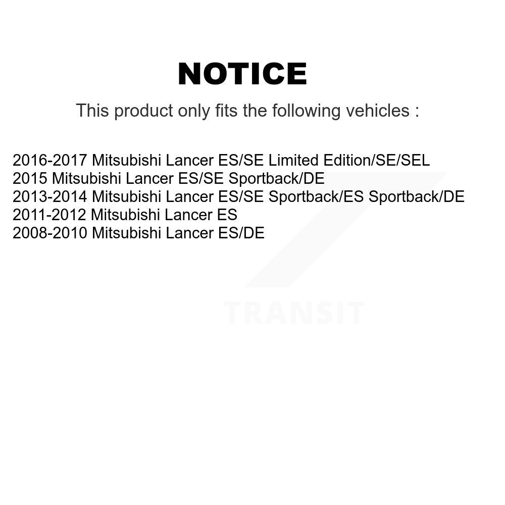 Front Rear Brake Caliper Left Right Side (Driver Passenger) Kit For Mitsubishi Lancer KBC-100072