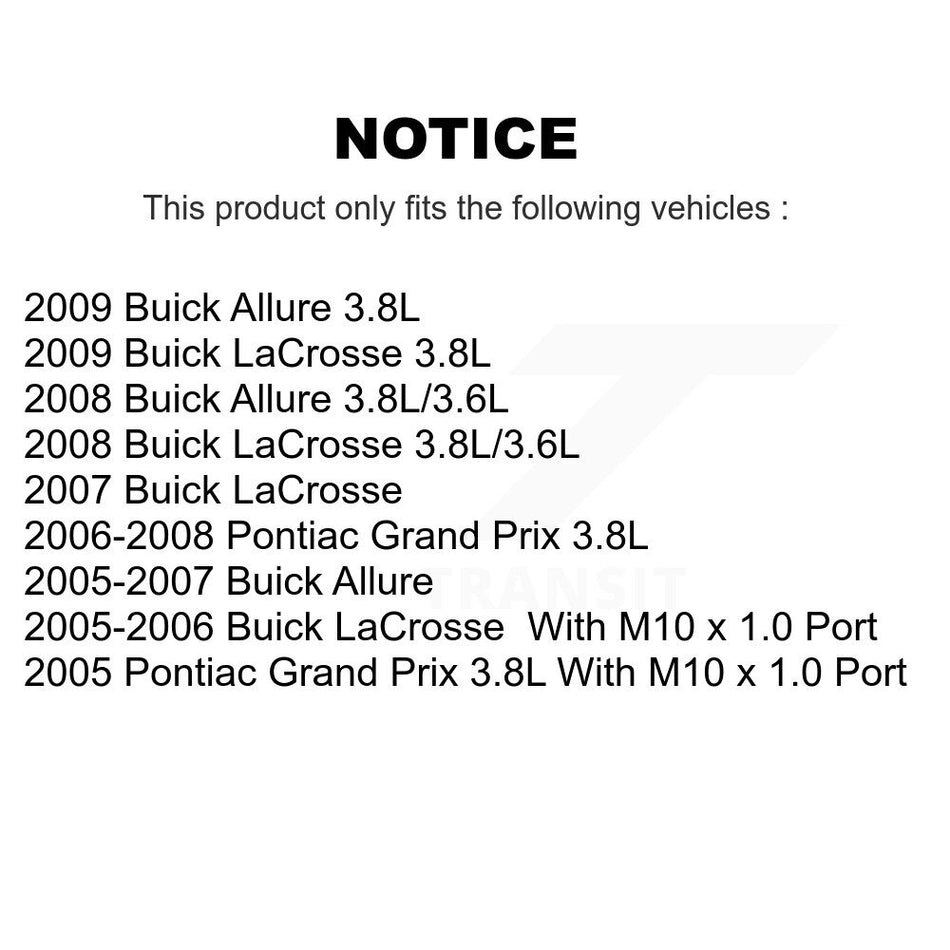 Front Rear Disc Brake Caliper Assembly Left Right Side (Driver Passenger) Kit For Pontiac Grand Prix Buick LaCrosse Allure KBC-100075