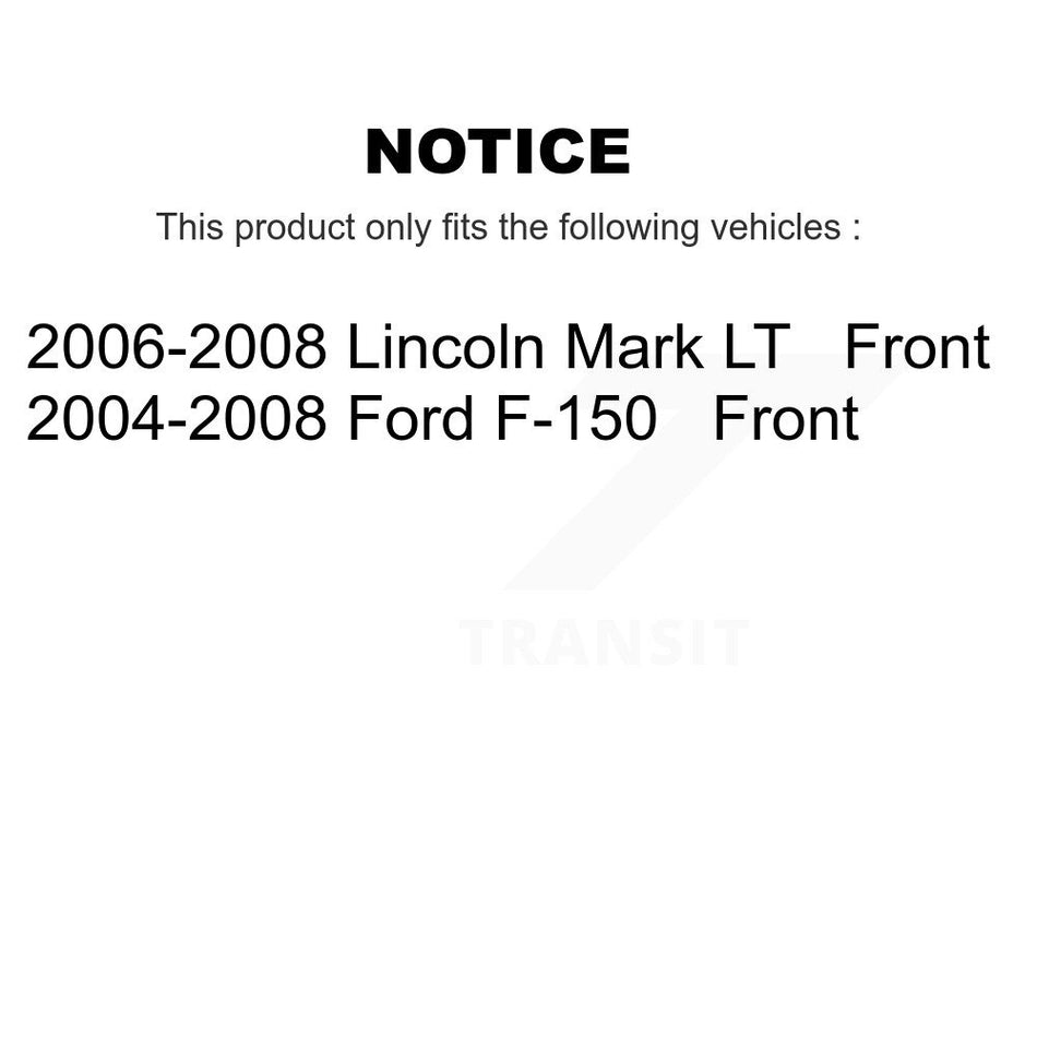 Front Disc Brake Caliper Assembly Left Right Side (Driver Passenger) Kit For Ford F-150 Lincoln Mark LT KBC-100120