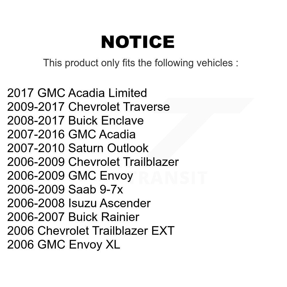 Front Brake Caliper Kit For GMC Chevrolet Acadia Buick Enclave Traverse Trailblazer Envoy KBC-100132